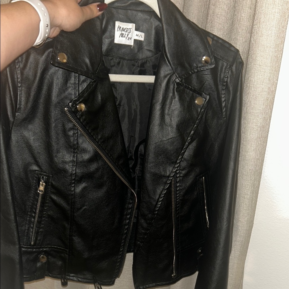 Black Women's Leather Jacket